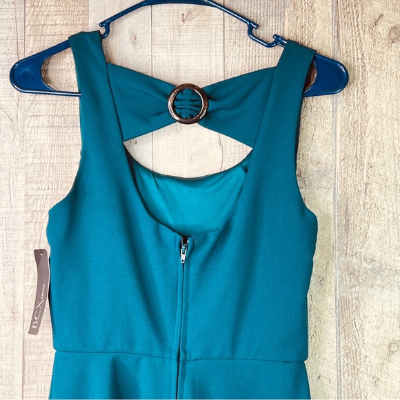 BCX Buckle Back Size 3 Sleeveless Skater Dress w/Back Zipper Closure - Picture 6 of 12